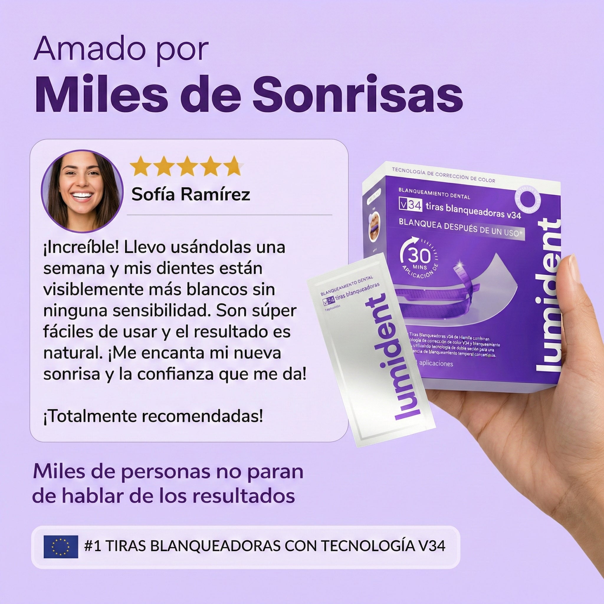 Lumident™ Tiras de Blanqueamiento Dental